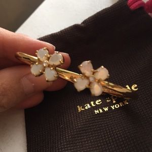 Kate spade flower open cuff bangle